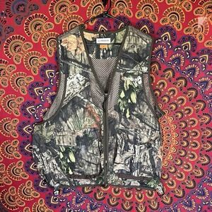Magellan Duck Hunting‎ Vest Men's XL Camouflage Snap Pockets Outdoors Back Bird